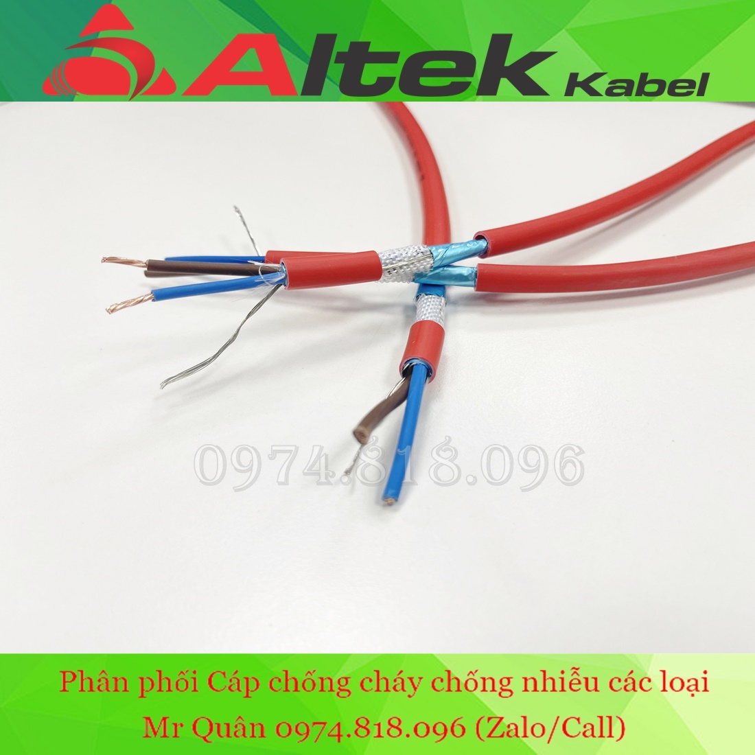 Cáp tín hiệu chống cháy chống nhiễu 2 lõi