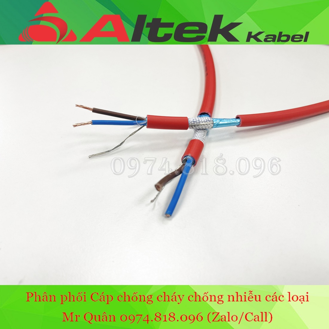 Cáp tín hiệu chống cháy chống nhiễu 2 lõi