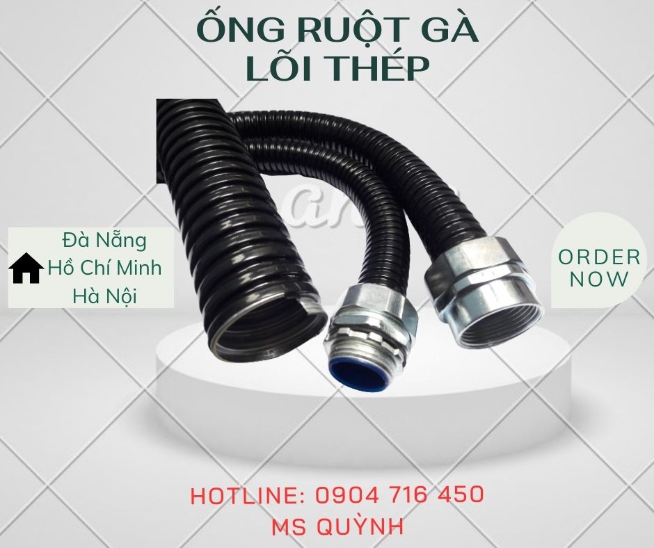 Ống ruột gà lõi thép luồn dây điện/Đầu nối ống ruột gà
