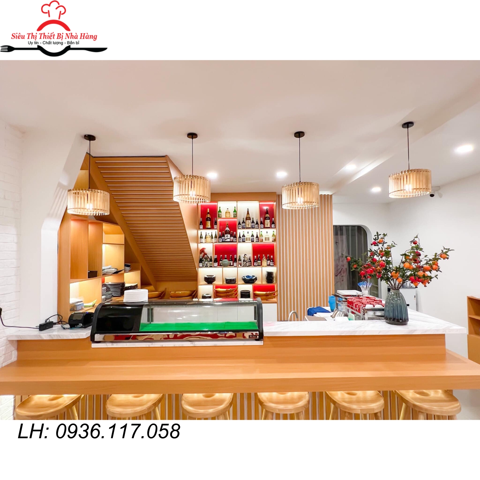 Tủ trưng bày sushi- tủ mát sashimi 1m2-1m5-1m8