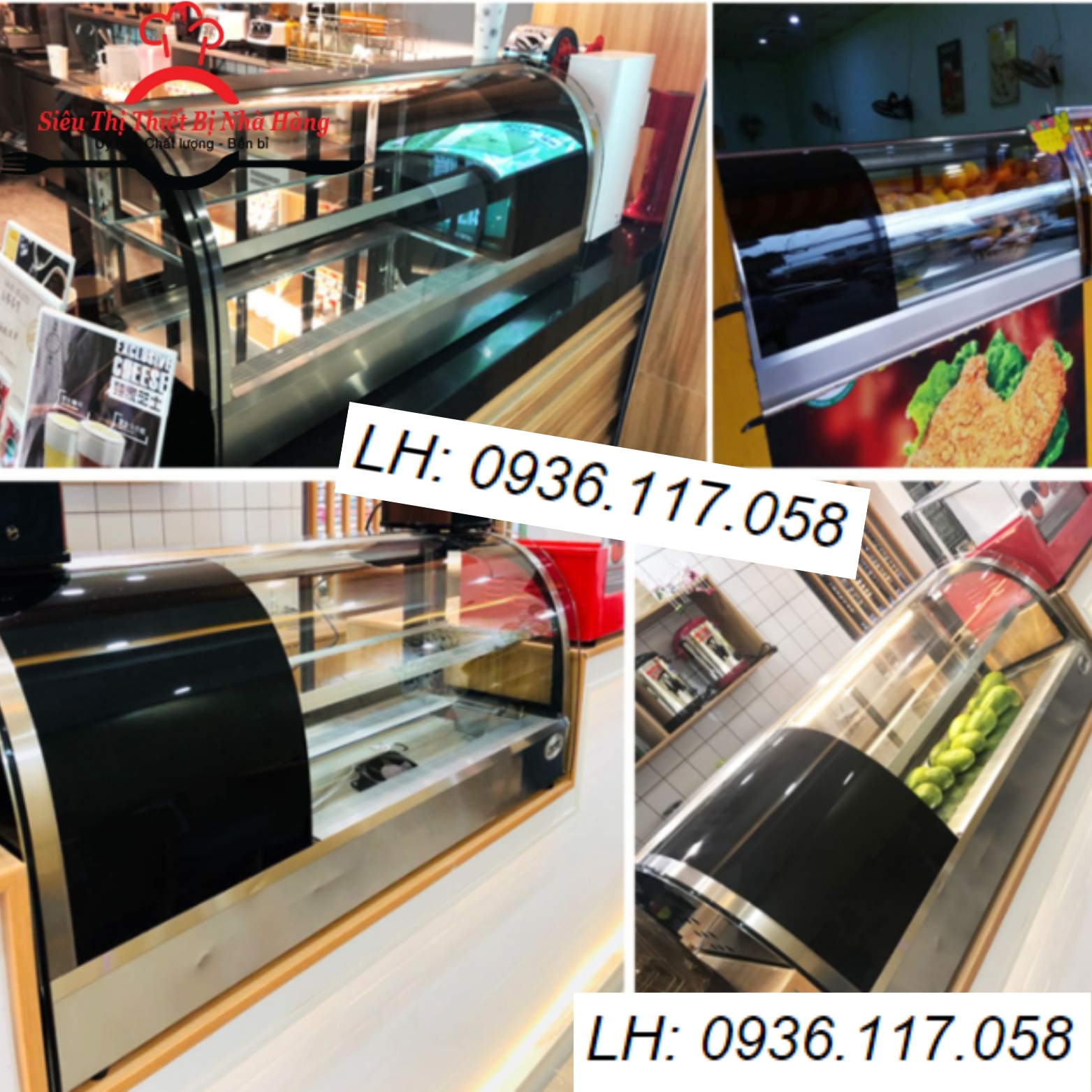 Tủ trưng bày sushi-tủ mát sashimi 2 tầng 1m5-1m8