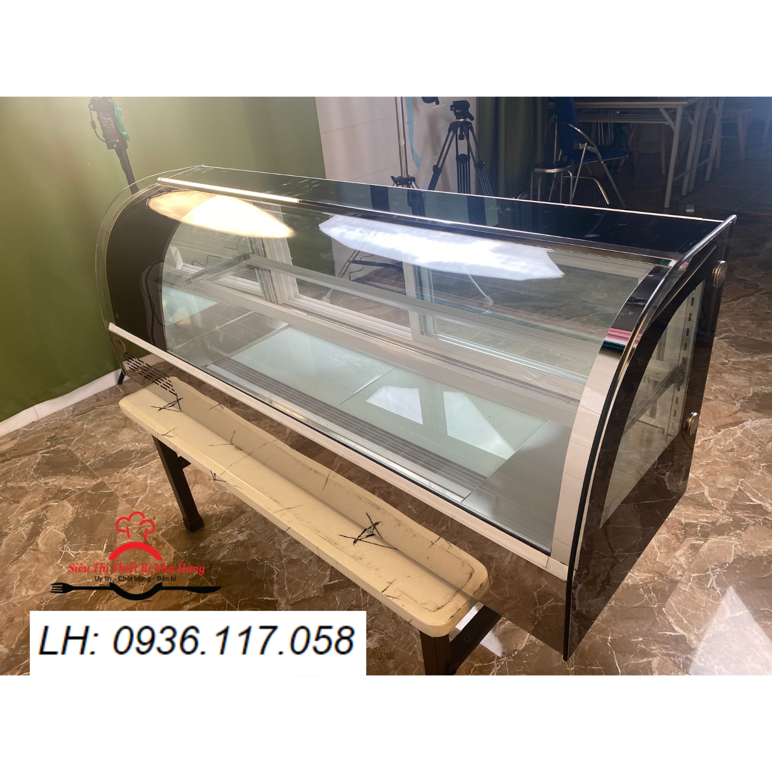 Tủ trưng bày sushi-tủ mát sashimi 2 tầng 1m5-1m8