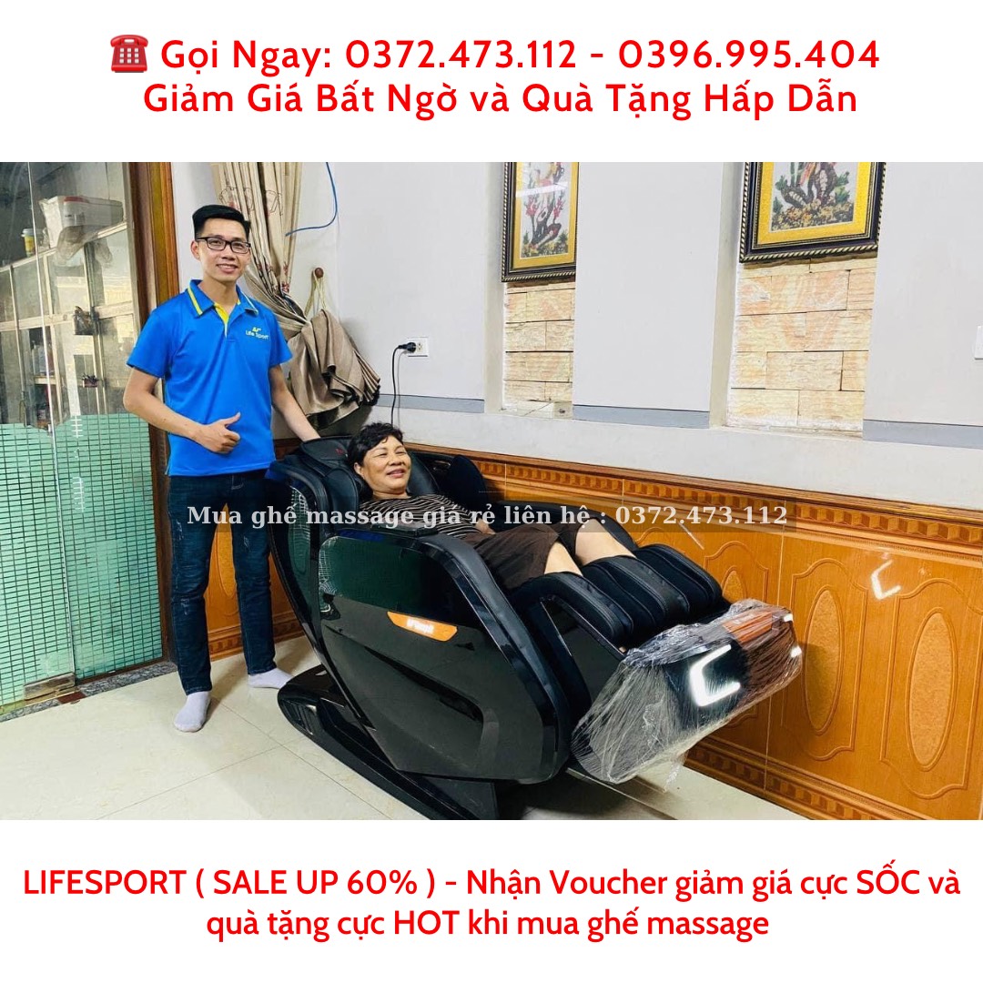 Ghế massage Lifesport chất lượng cao tiêu chuẩn ngon bổ rẻ