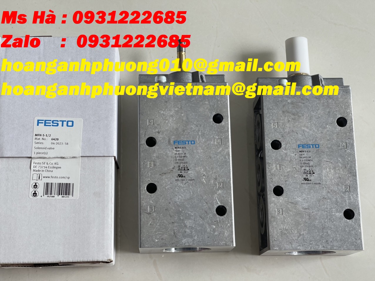 Bình Dương - Solenoid valve festo chính hãng MFH-5-1/2