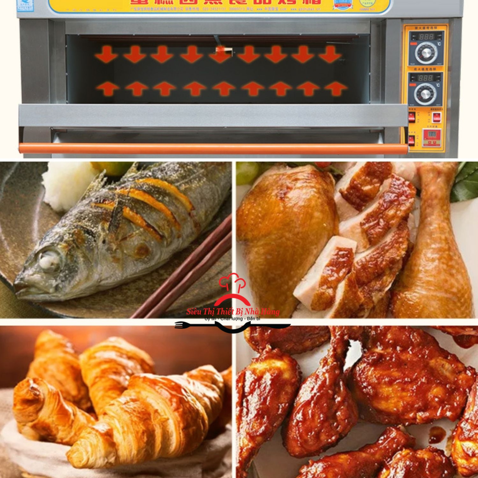 Lò nướng điện 1 tầng 2 khay dung tích lớn