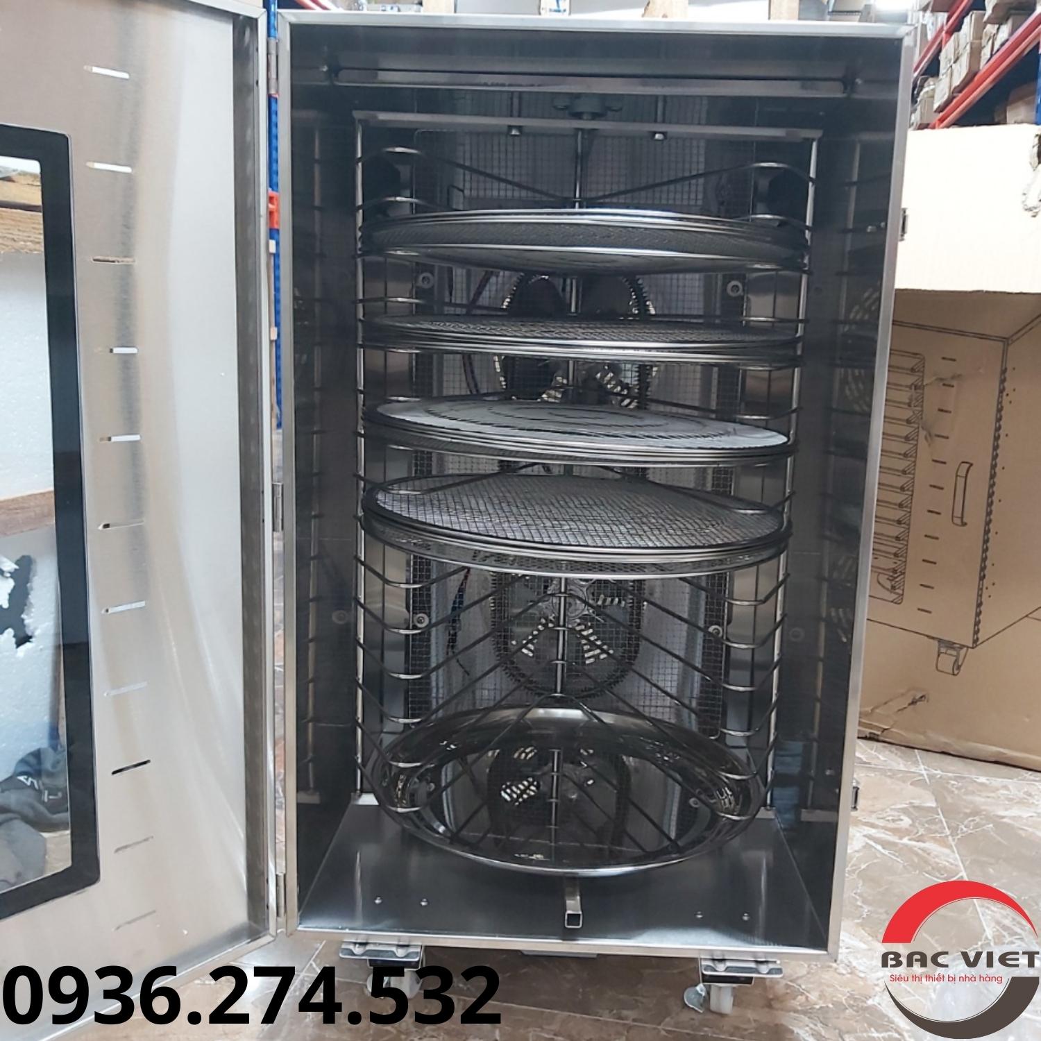 Máy sấy thực phẩm, hoa quả, dược liệu đa năng 16 khay xoay