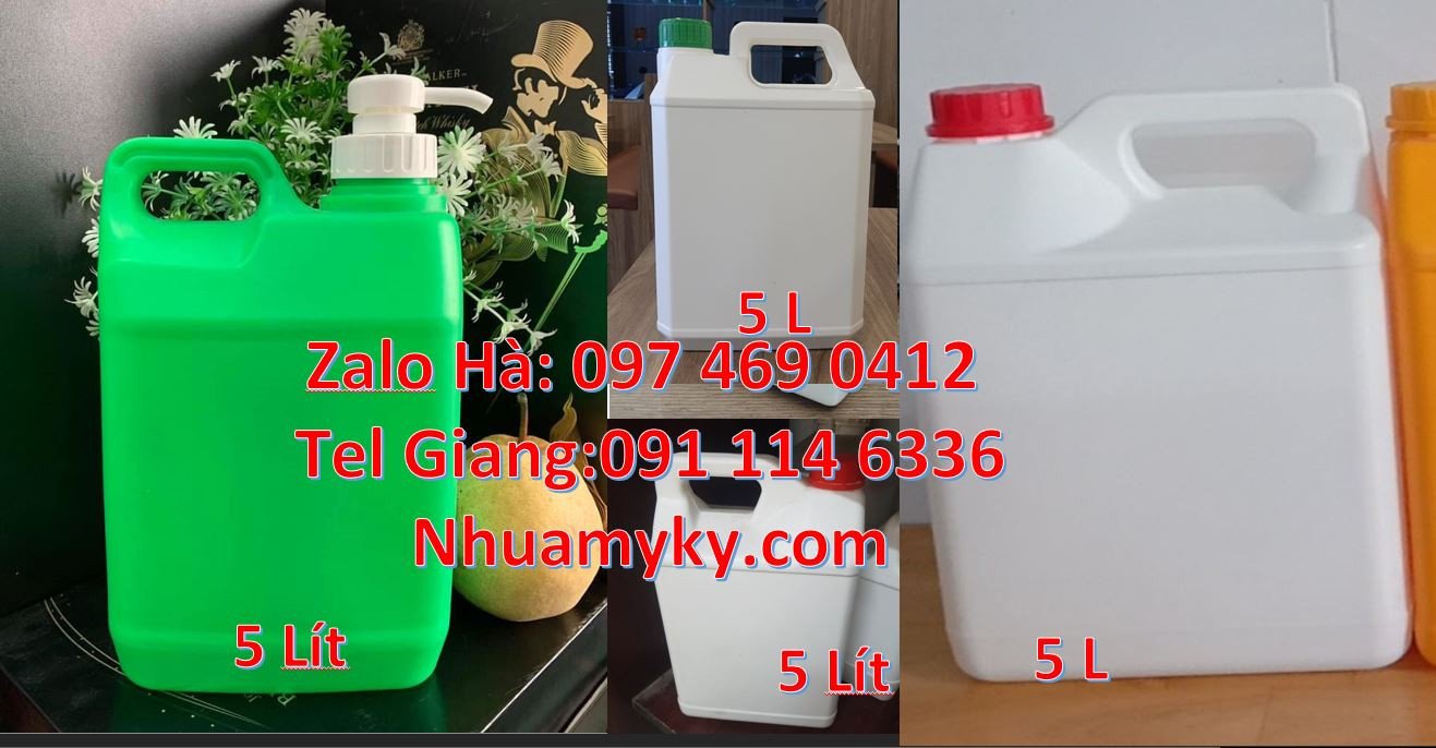 Can nhựa hdpe đựng hóa chất,can nhựa 5l đựng xăng dầu,can nhựa giá rẻ
