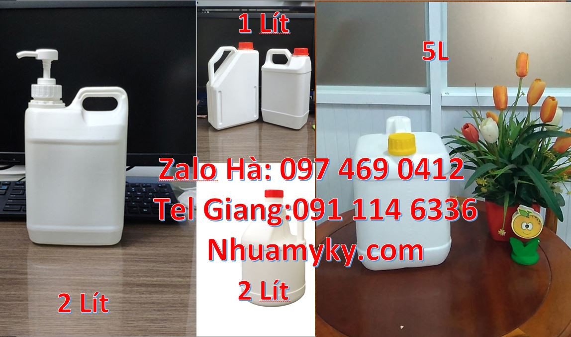 Can nhựa hdpe đựng hóa chất,can nhựa 5l đựng xăng dầu,can nhựa giá rẻ