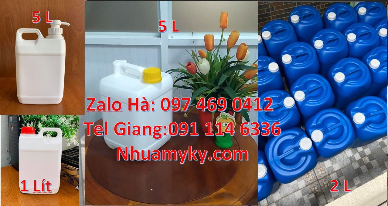 Can nhựa hdpe đựng hóa chất,can nhựa 5l đựng xăng dầu,can nhựa giá rẻ