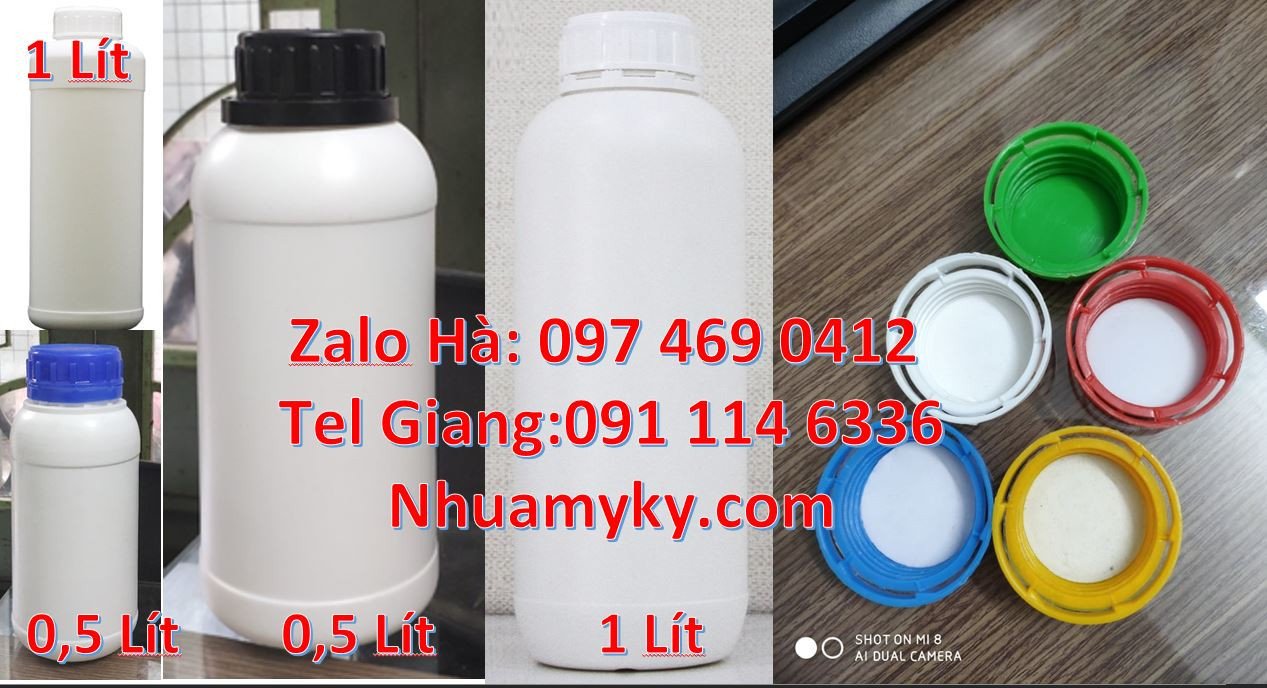 Bán chai nhựa 1l đựng hóa chất,chai nhựa đựng dầu ăn,chai nhựa hdpe rẻ