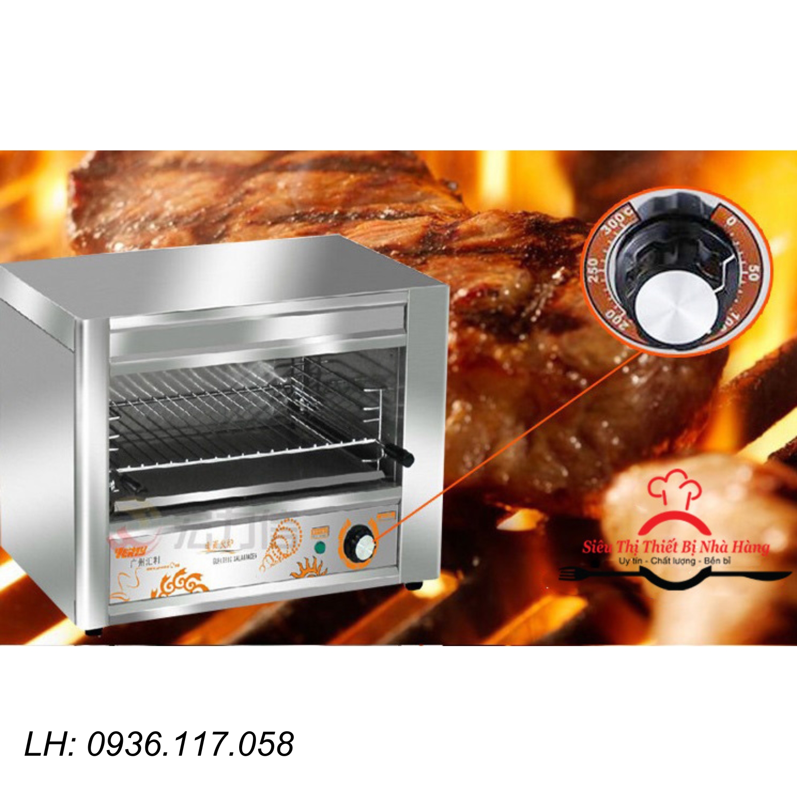 Lò nướng salamander điện ES-927 dung tích lớn