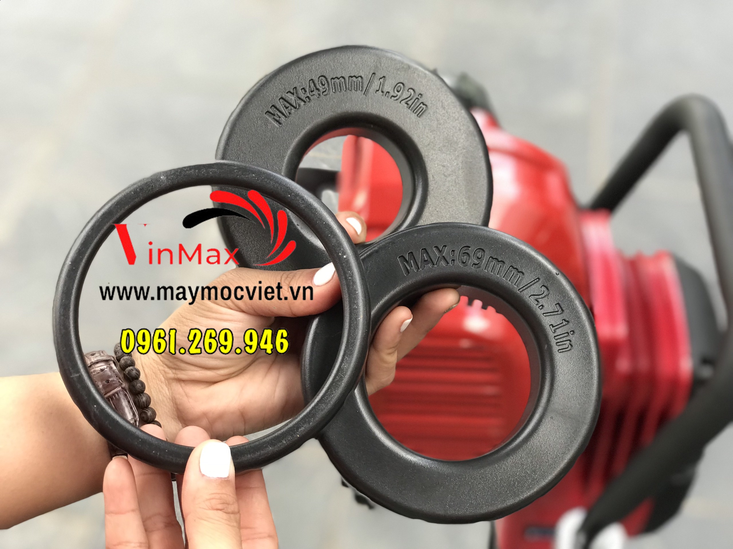 Máy đóng cọc hàng rào sân vườn, máy ép cọc chạy xăng Sumo KD680