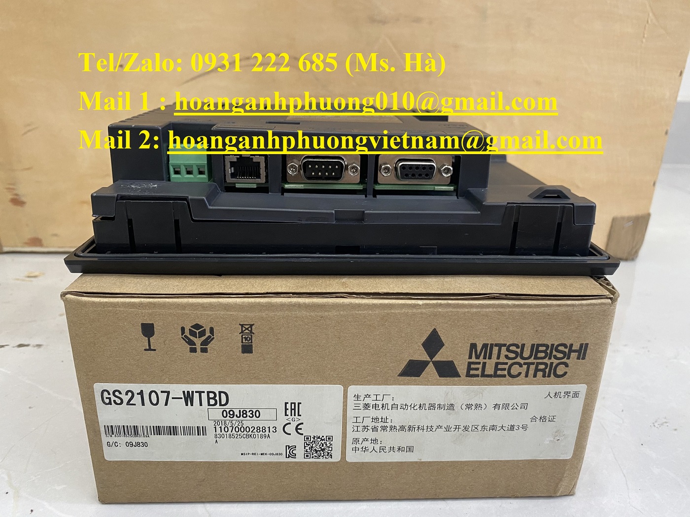 Màn hình nhập khẩu dòng mitsubishi GS2107-WTBD