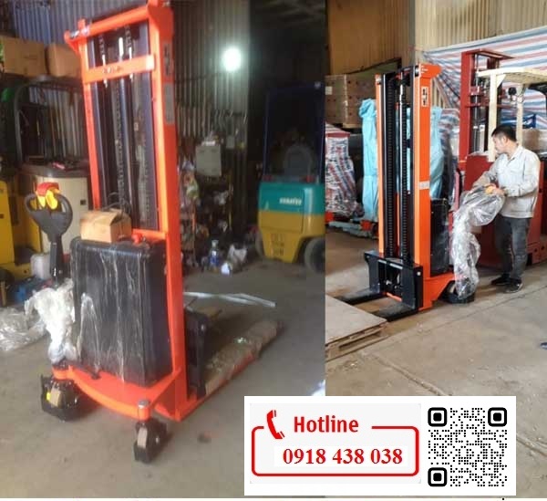 Xe nâng điện đi bộ lái 1.5 tấn CTDC1530 nâng cao 3M