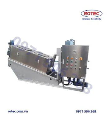Máy ép bùn trục vít hiện đại ứng dụng trong ngành ẩm thực