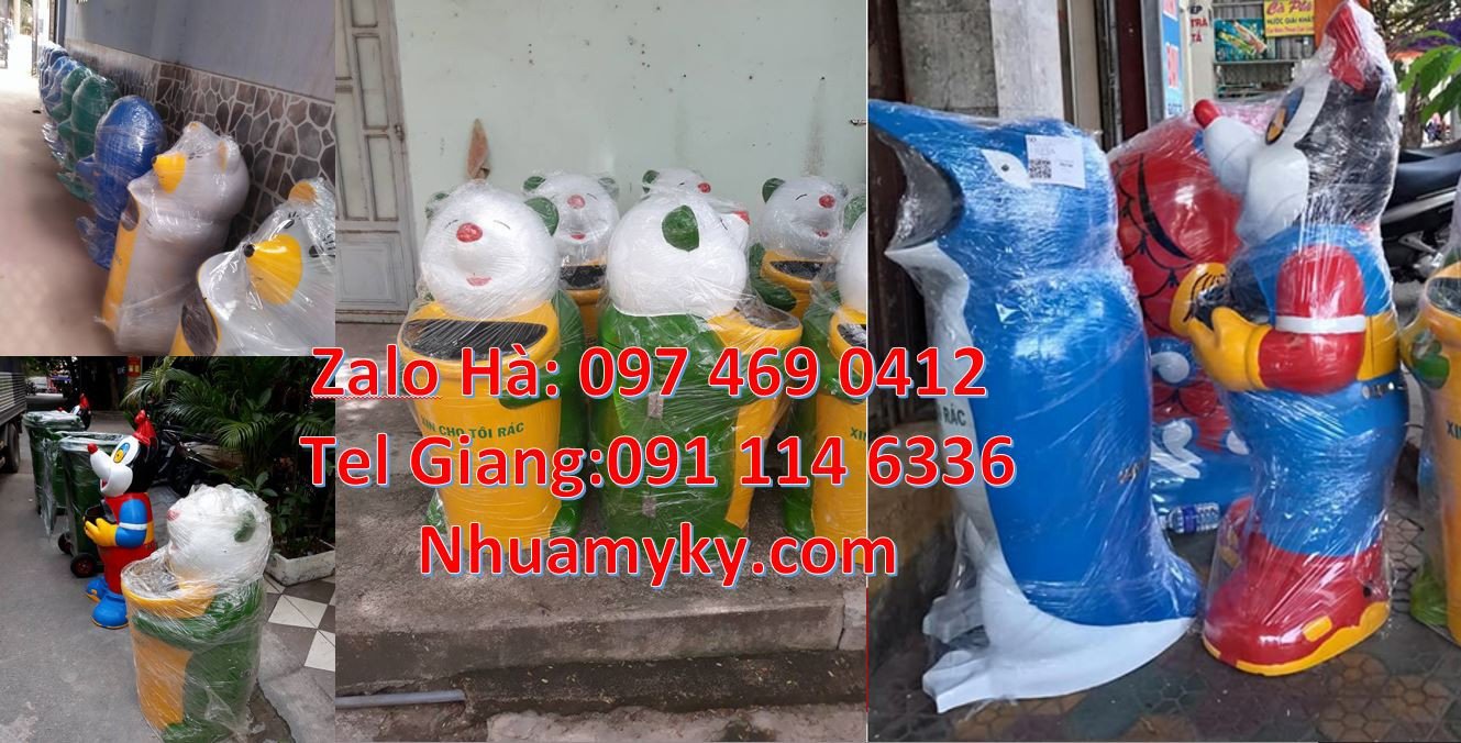 Bán thùng rác hình con vật giá rẻ,thùng rác ngộ nghĩnh hình con thú rẻ