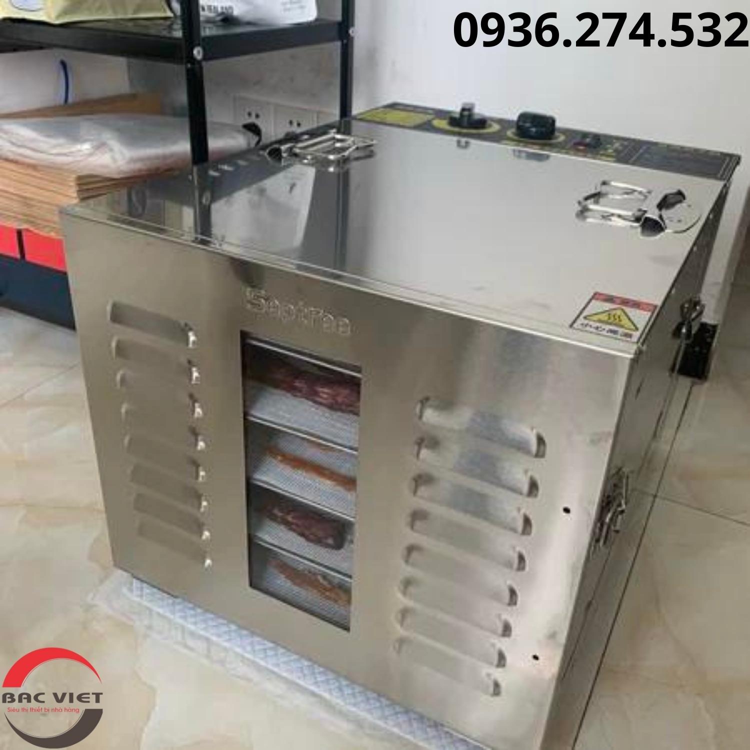 Máy sấy thực phẩm, hoa quả, dược liệu đa năng 10 khay