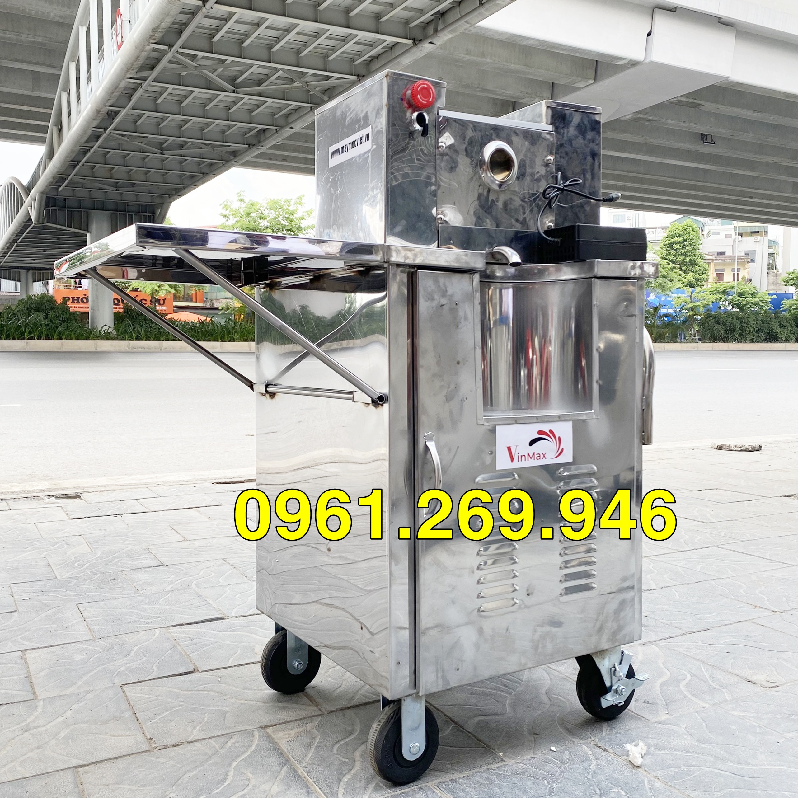 Máy ép mía bàn có tay gập chạy acquy giá siêu tốt nhất tại Hà Nội