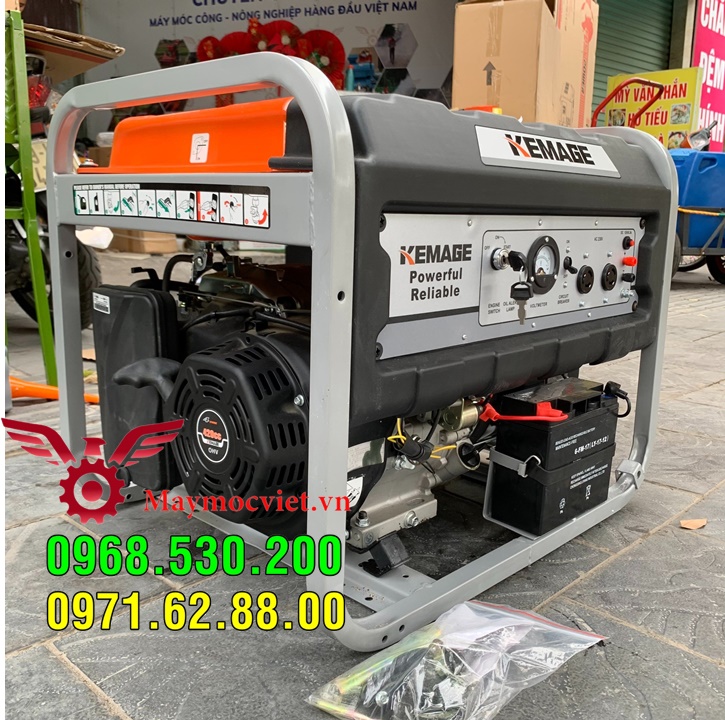 Máy phát điện chạy xăng 5kw giá rẻ Miền Trung