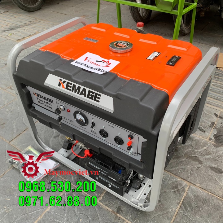 Máy phát điện chạy xăng 5kw giá rẻ Miền Trung