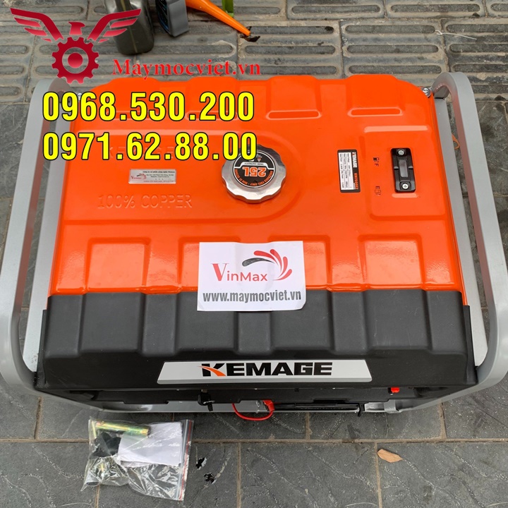 Máy phát điện chạy xăng 5kw giá rẻ Miền Trung