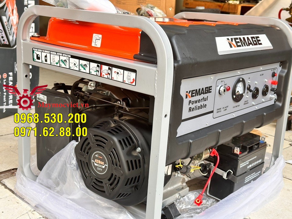 Miền trung giá rẻ - Máy phát điện chạy xăng 5kw giá rẻ