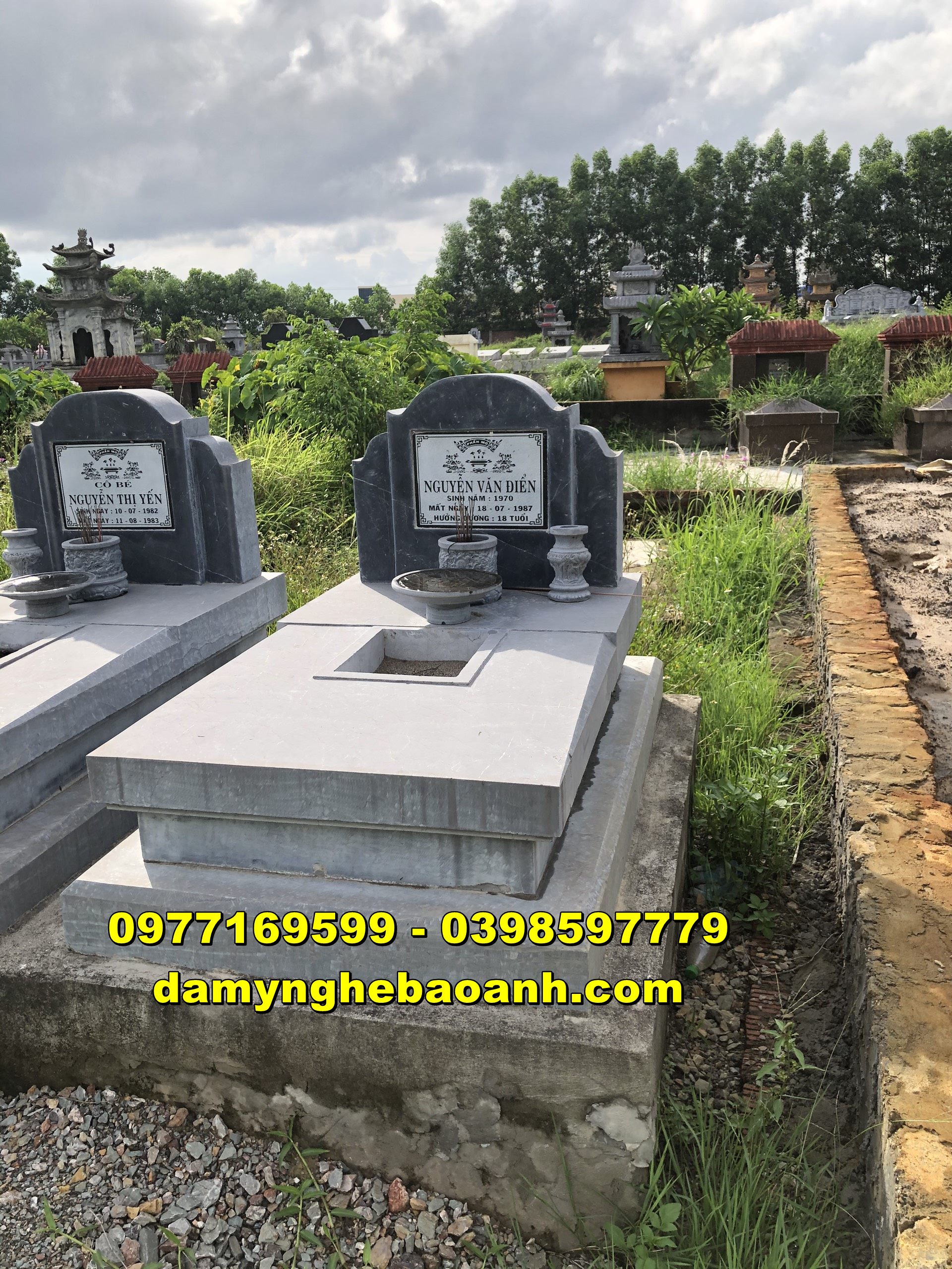 mẫu mộ đá tam cấp đẹp,giá rẻ,kích thước hợp phong thuỷ