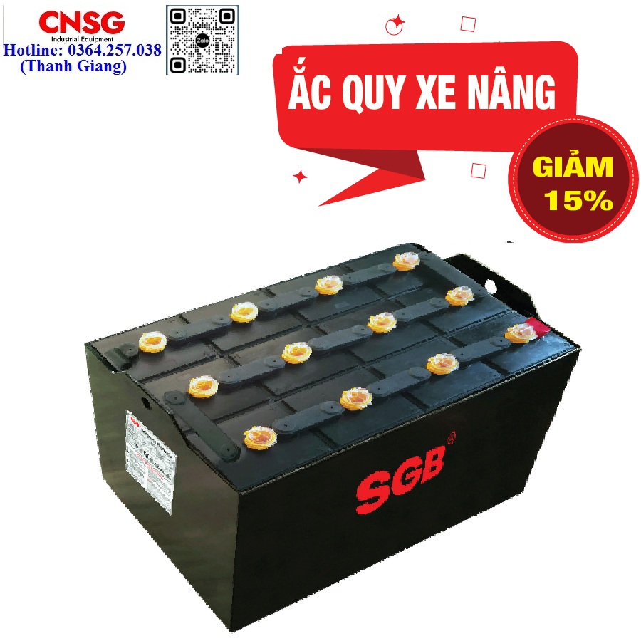 Bình điện xe nâng, ắc quy xe nâng điện nhập khẩu giá rẻ