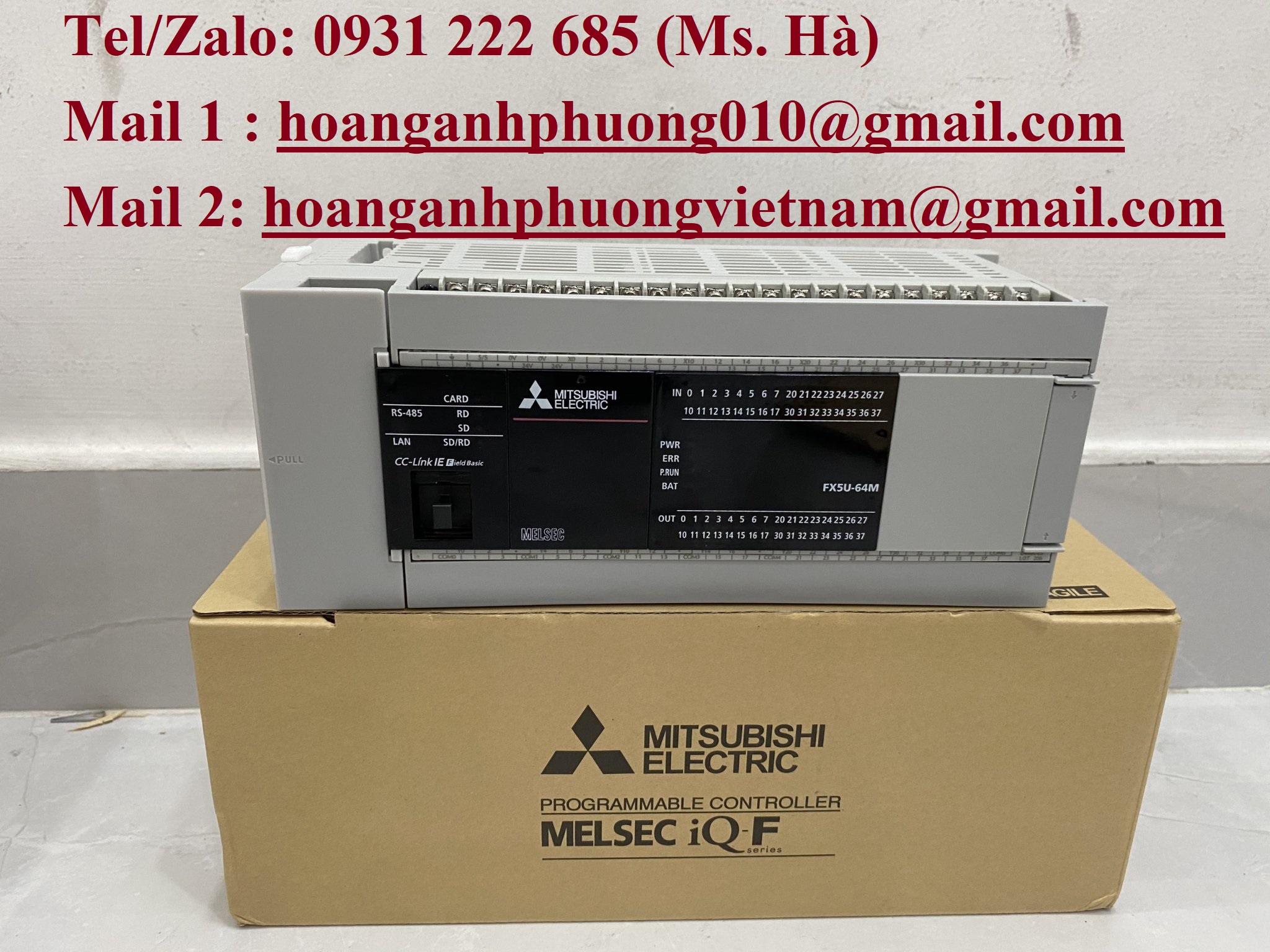 PLC giá cạnh tranh hiện nay FX5U-64MR/ES mitsubishi hàng mới