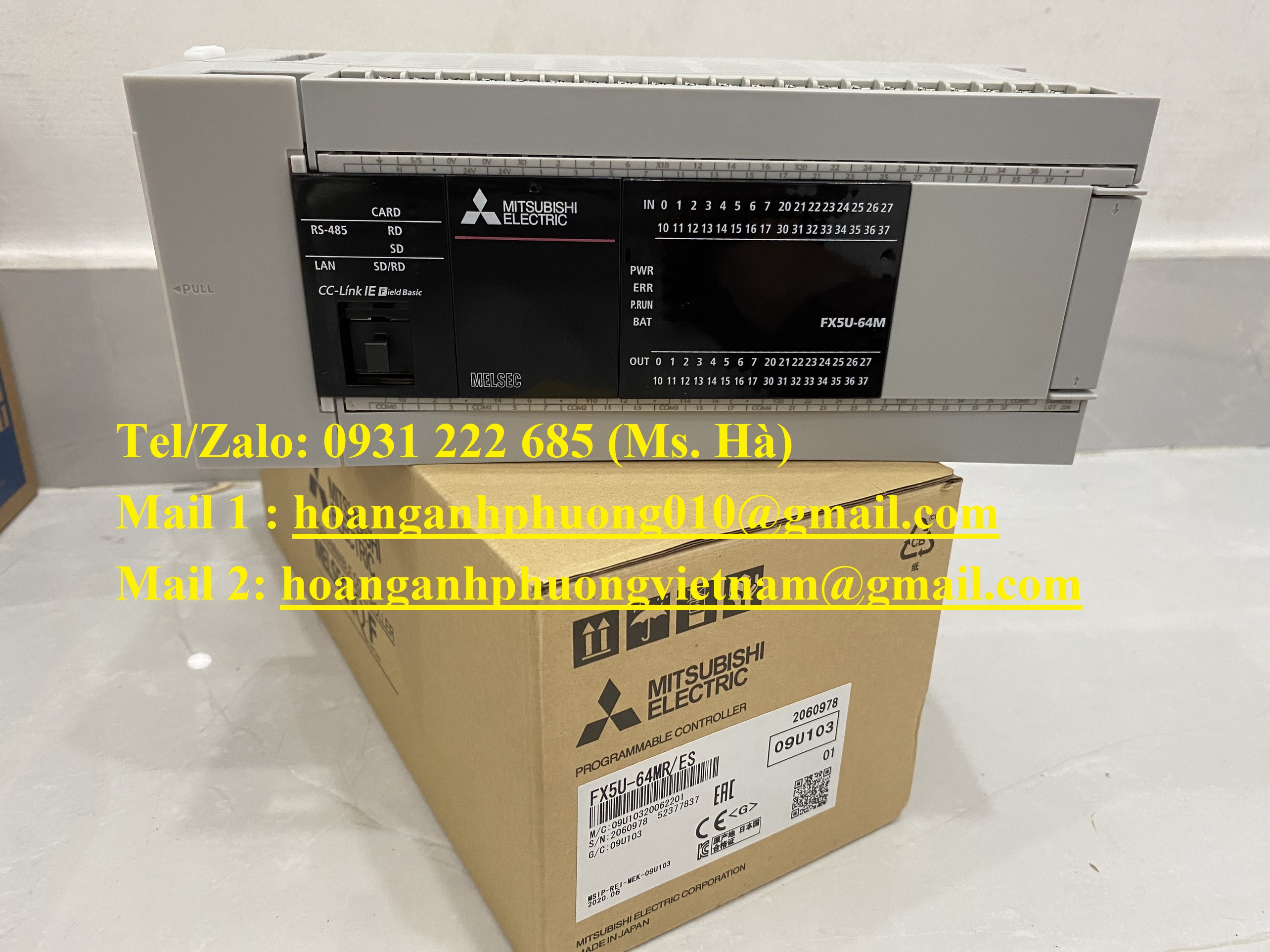 PLC giá cạnh tranh hiện nay FX5U-64MR/ES mitsubishi hàng mới