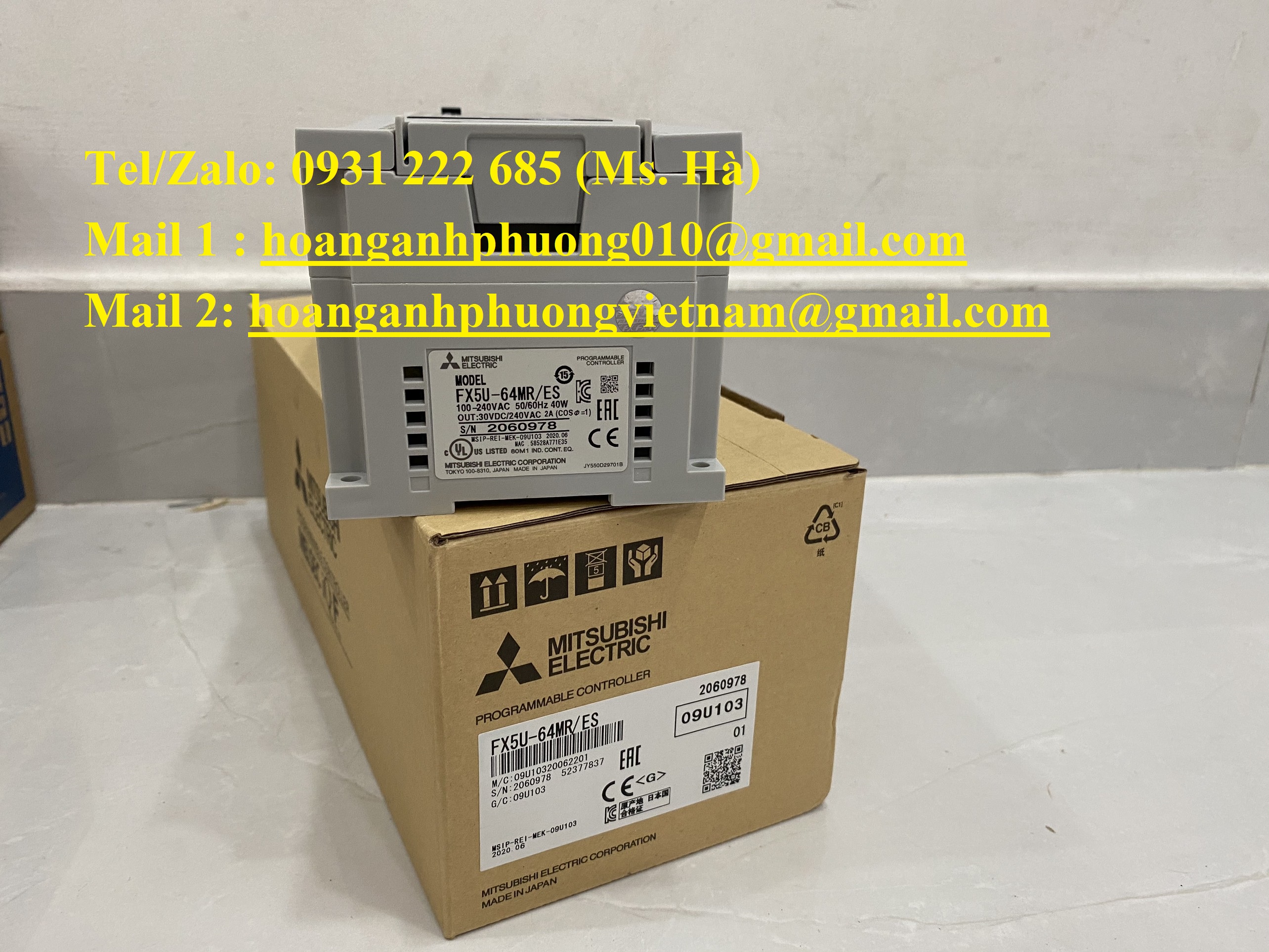 PLC giá cạnh tranh hiện nay FX5U-64MR/ES mitsubishi hàng mới