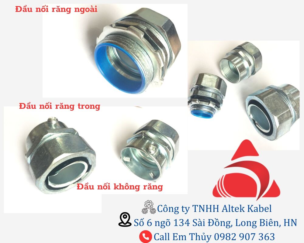 Đầu nối ống ruột gà lõi thép 4 inch Altek Kabel