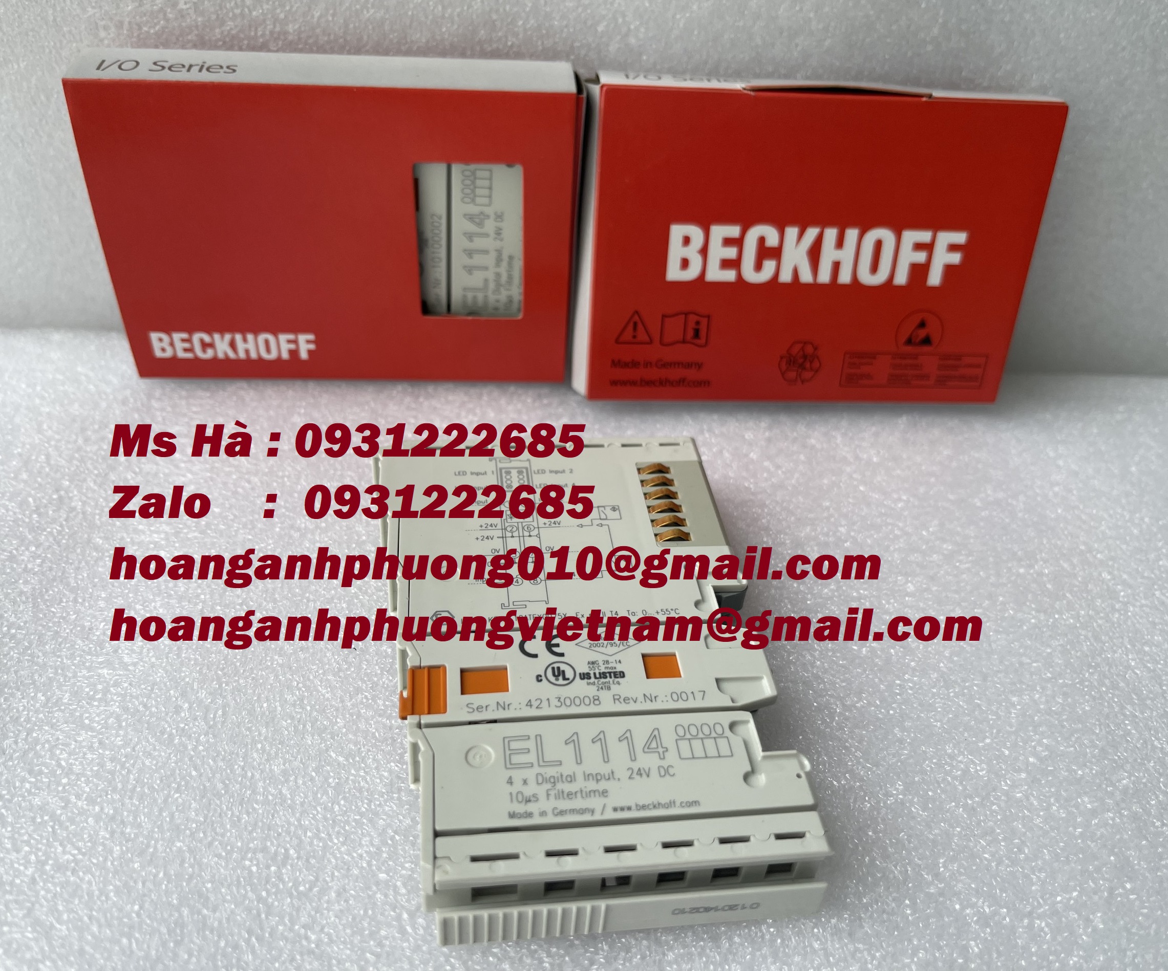 Beckhoff EL1114 module input - giá tốt hiện nay - Bình Dương