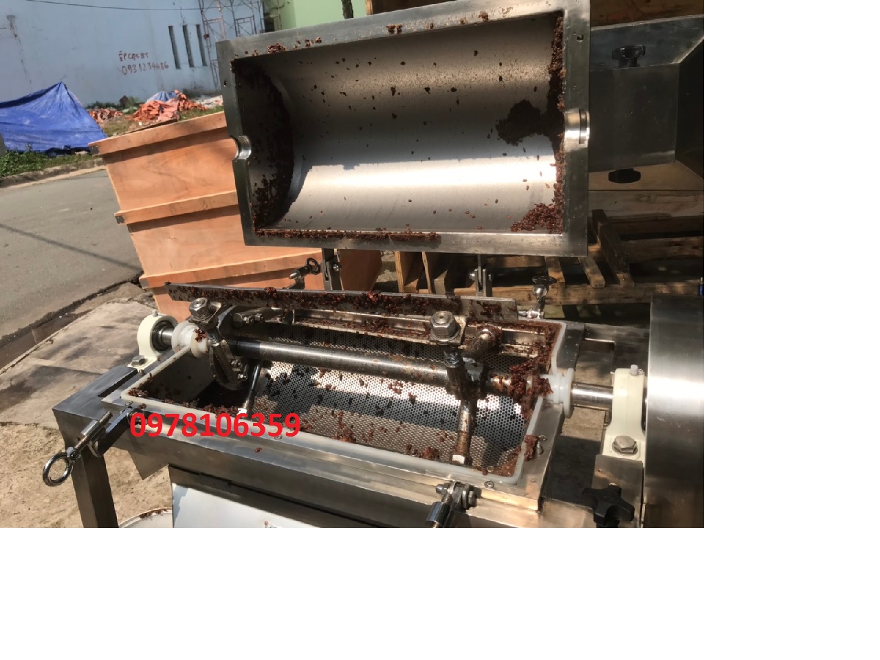 Máy chà quả, máy chà quả tách hạt, máy chà quả chanh dây, máy chà quả