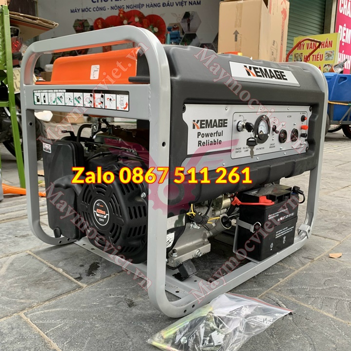 Máy phát điện Kemage 5kw chạy xăng 5kw giá rẻ