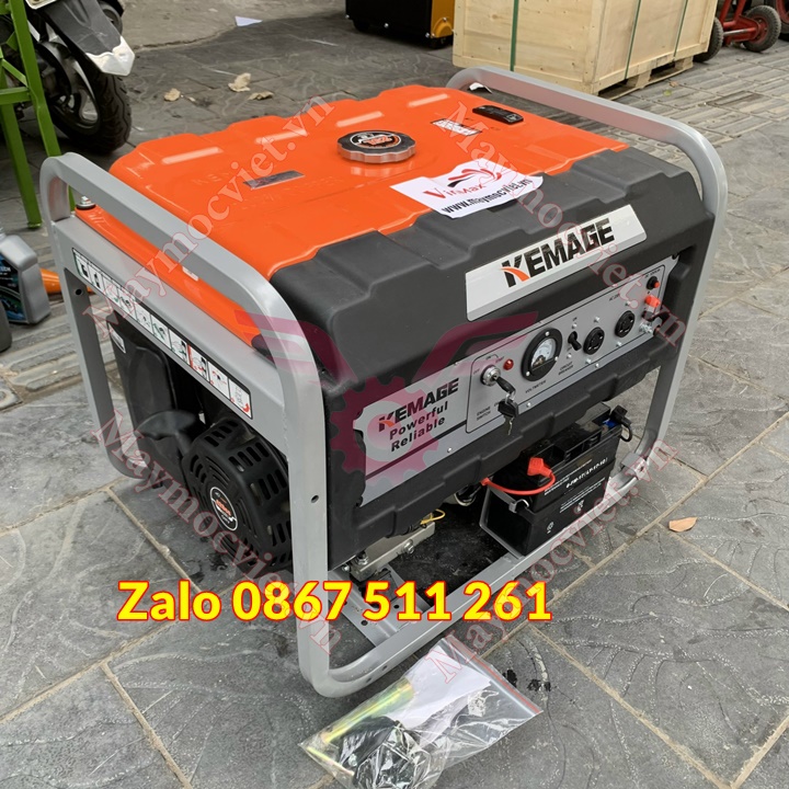Máy phát điện Kemage 5kw chạy xăng 5kw giá rẻ