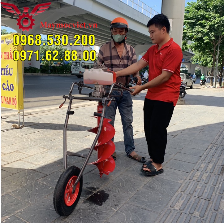 Máy khoan đất trồng cây giá rẻ tại Hà Nội (kèm mũi khoan 150)