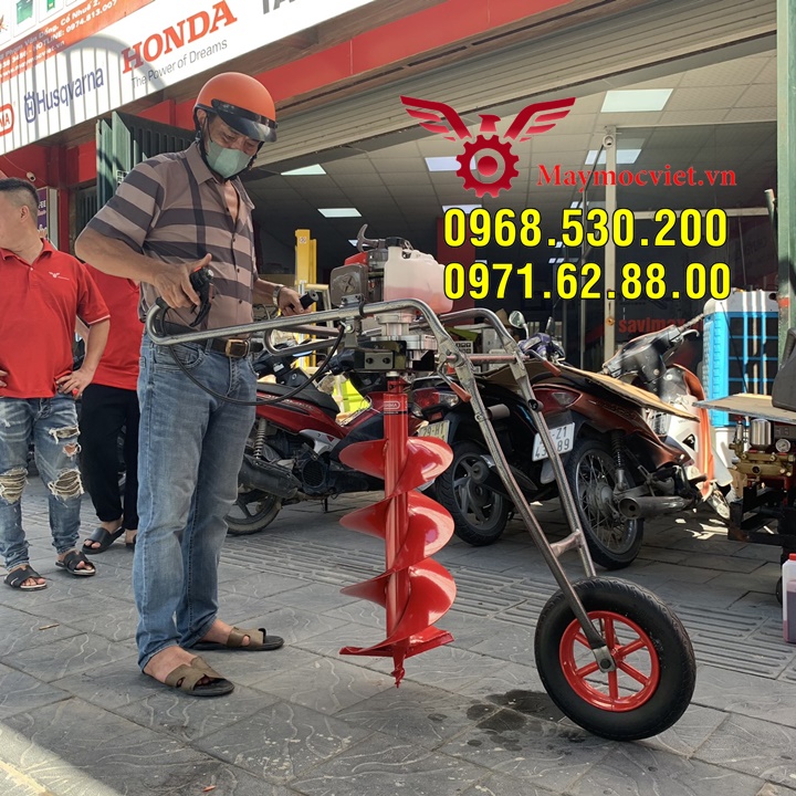 Máy khoan đất trồng cây giá rẻ tại Hà Nội (kèm mũi khoan 150)