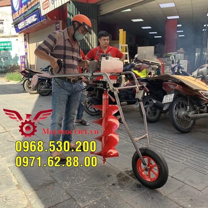 Máy khoan đất trồng cây giá rẻ tại Hà Nội (kèm mũi khoan 150)