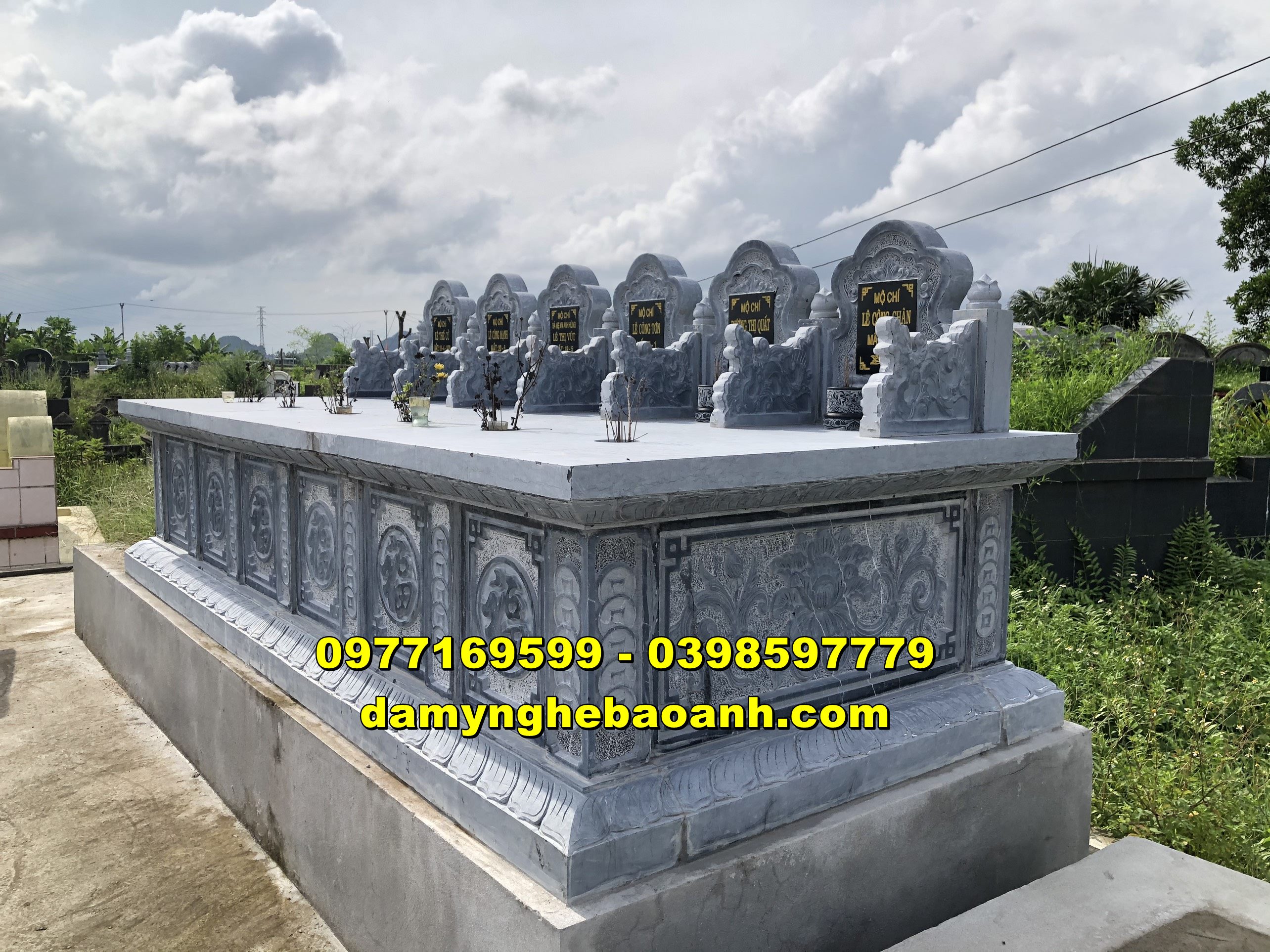 tư vấn lắp đặt mộ đá thờ chung gia đình mẫu mộ đôi tại đà nẵng