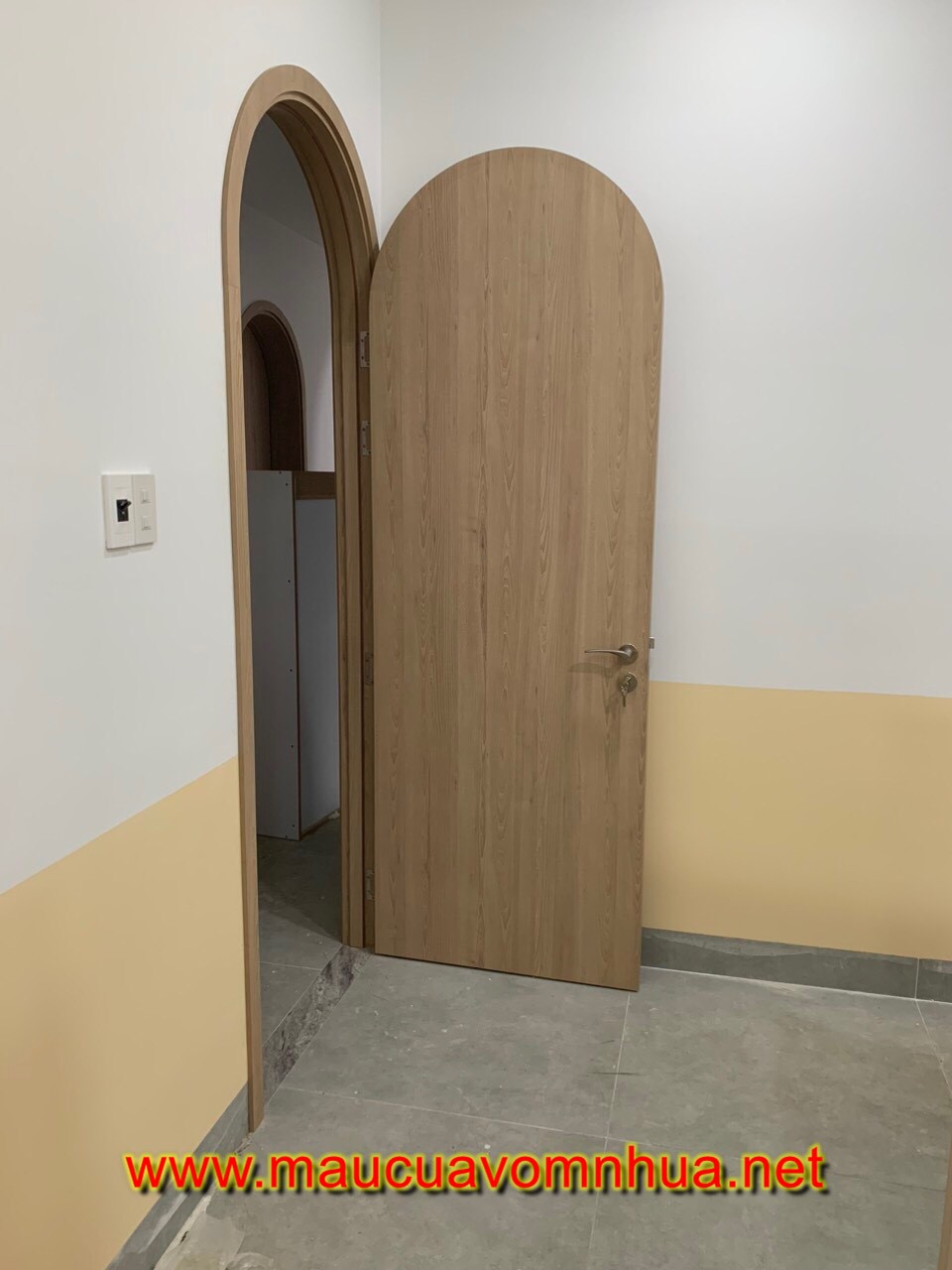 Cửa nhựa vòm Composite tại Nha Trang  mẫu đẹp cho cửa phòng