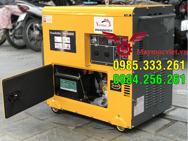 Máy phát điện chạy dầu 6kw vỏ cách âm chống ồn