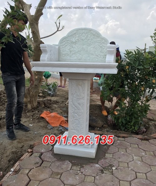 mẫu bàn thờ thiên đá trắng đẹp bán sài gòn hcm