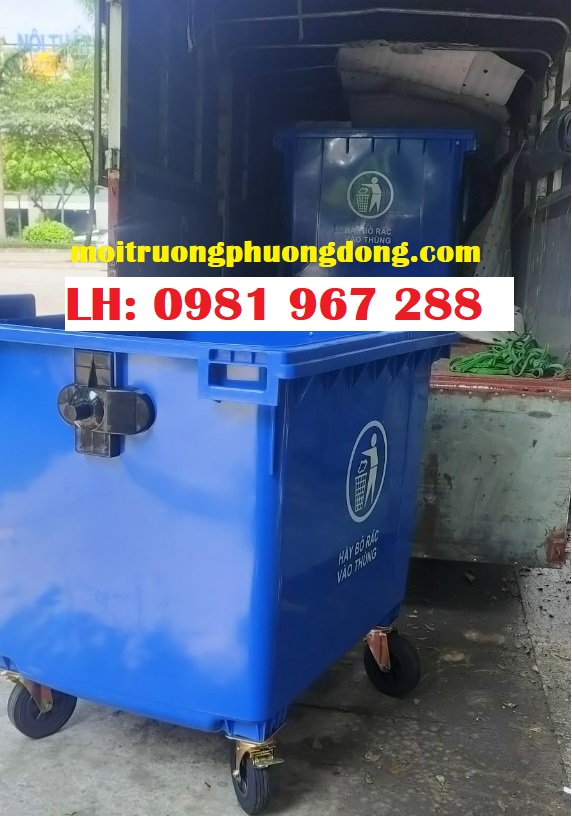 Cung cấp xe gom rác 660L màu dương giá rẻ toàn quốc