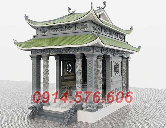 Mẫu 085 lăng thờ đá bán khánh hoà + am miếu cây hương lầu thờ lăng mộ