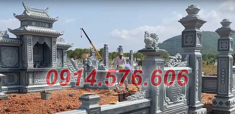 Mẫu 085 lăng thờ đá bán khánh hoà + am miếu cây hương lầu thờ lăng mộ