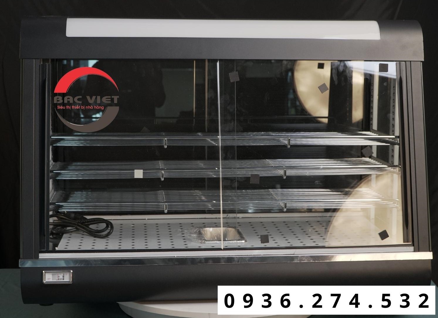 Tủ giữ nóng và trưng bày thực phẩm 3 khay mã 601