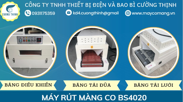 Bán máy rút màng co POF PVC Model BS4020
