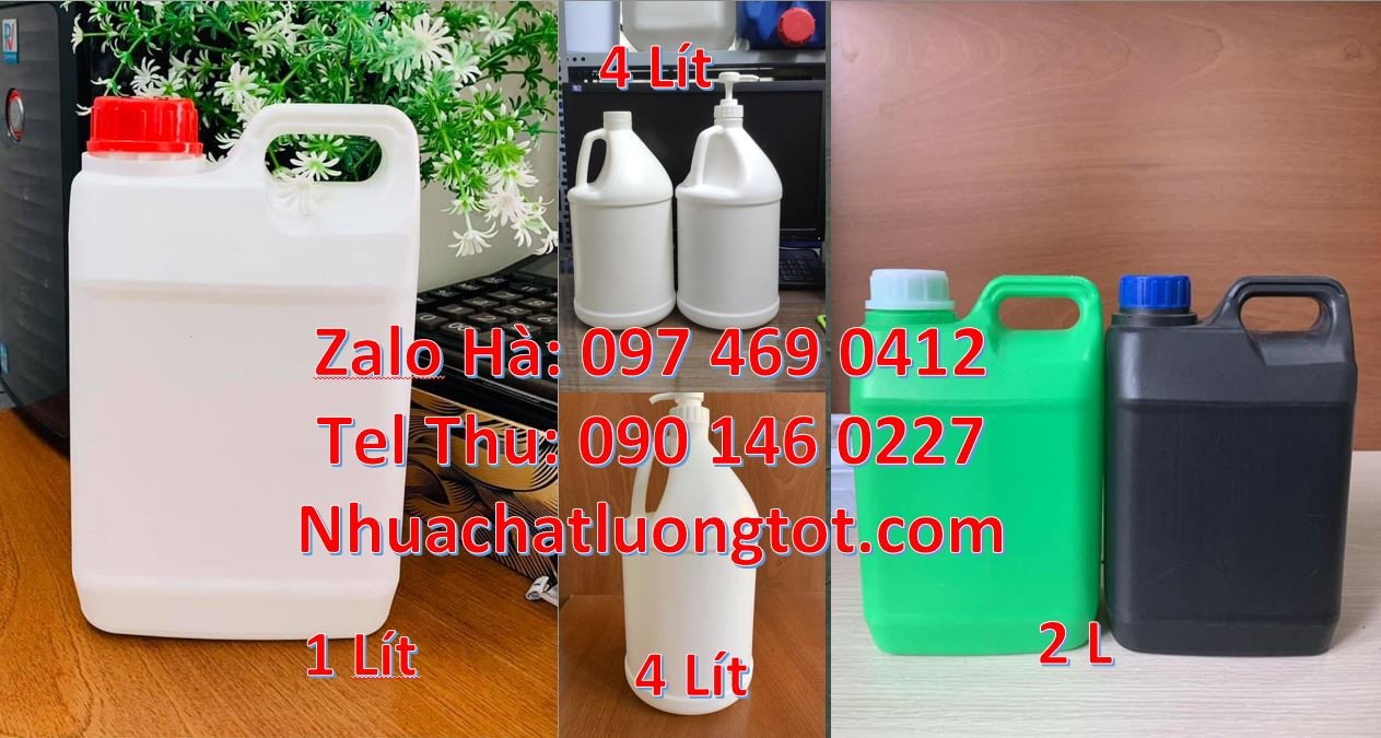Bán can nhựa 4l có quai xách,can nhựa 5l có vòi nhấn chất lượng cao rẻ
