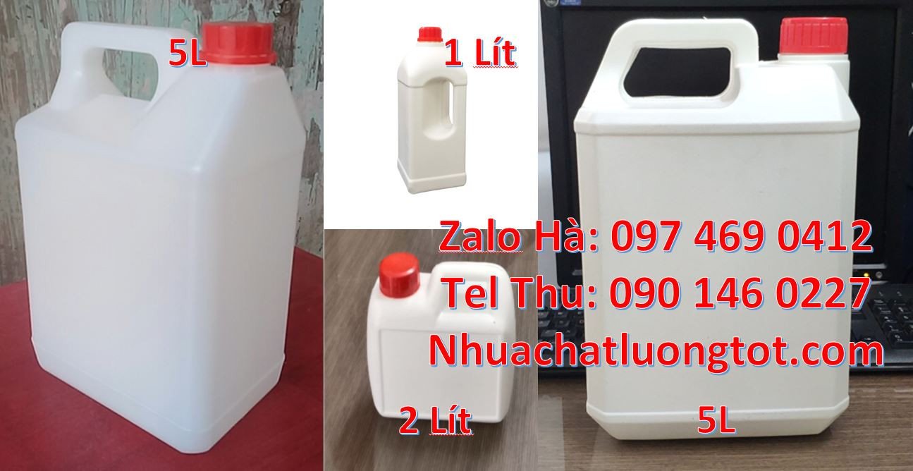Bán can nhựa 4l có quai xách,can nhựa 5l có vòi nhấn chất lượng cao rẻ